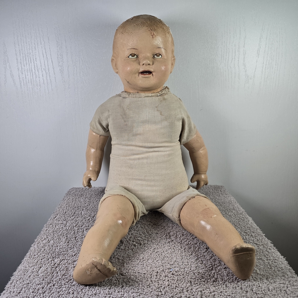 Antique 1920s-1930s Composition Doll 26 Inches Long